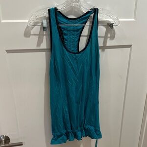 Lulu Teal Racerback Tank Top